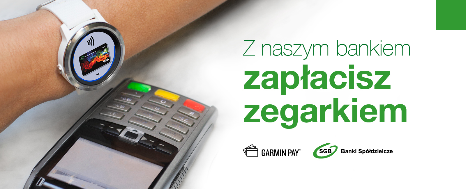 Płatności Garmin Pay już w Banku Spółdzielczym w Kórniku.