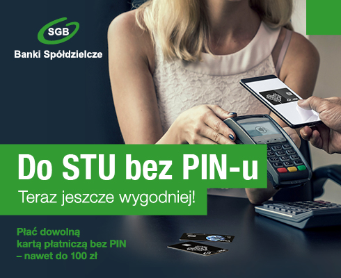 Płać dowolną kartą płatniczą bez PIN-u nawet do 100 zł